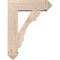 Ekena Millwork Olympic Arts and Crafts Smooth Bracket w/ Offset Brace, Douglas Fir, 7 1/2"W x 24"D x 32"H BKT0806X24X32OLY03SDF - alternate 4